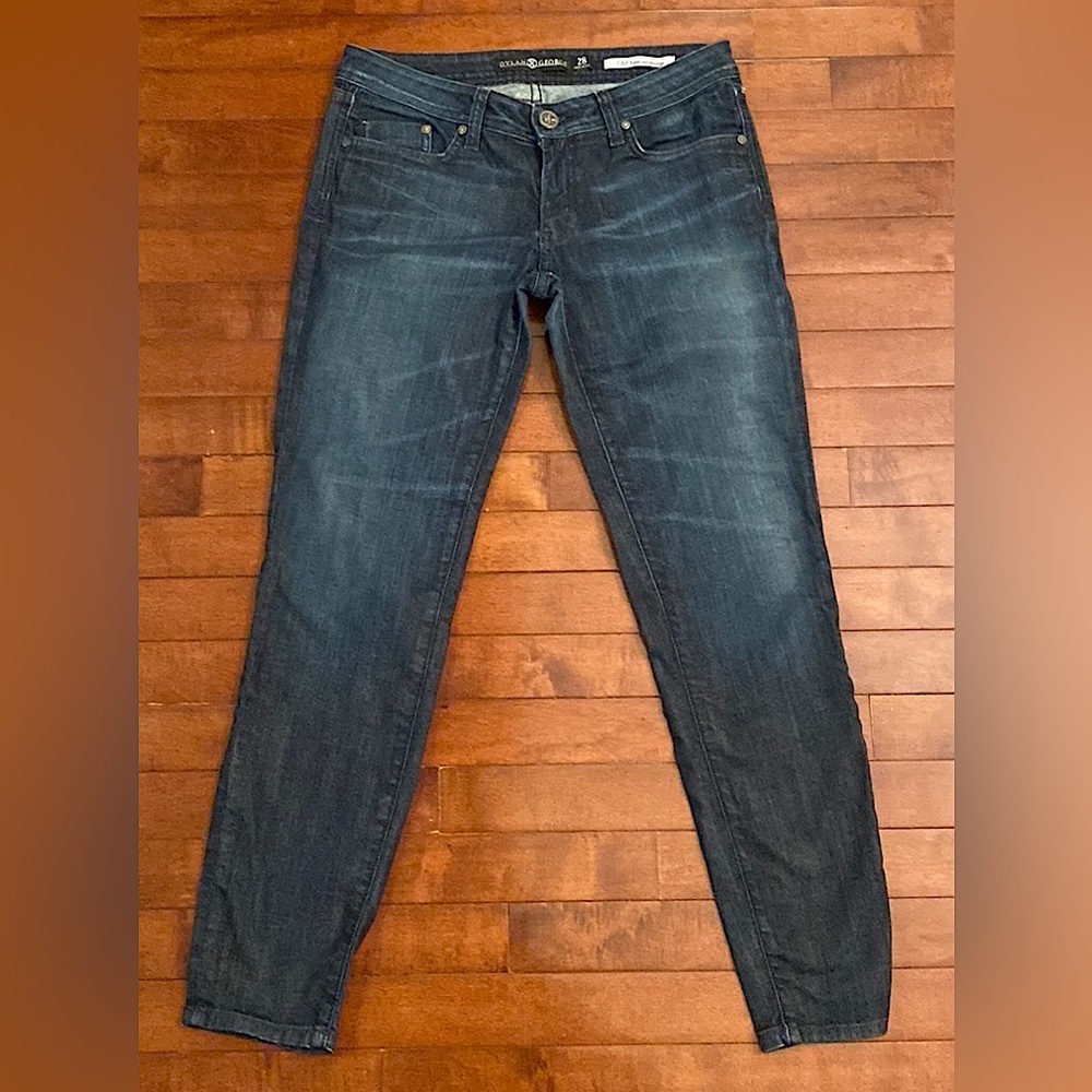 Dylan George Cara Low Rise Skinny Blue SZ 28  Designer Y2K Style Denim Jeans